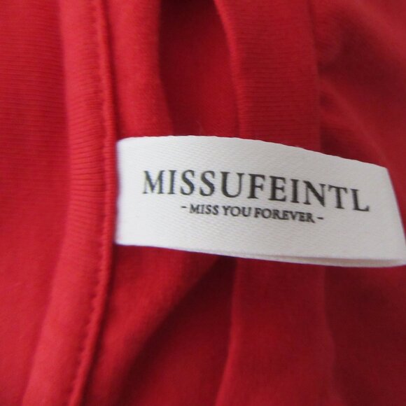 Red Short Sleeve Tshirt Dress - Picture 3 of 11